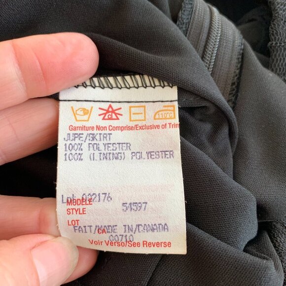 Joseph Ribkoff Vintage Union Made Floral Sheer Mesh Rhinestone Embellished Skirt - Picture 8 of 12